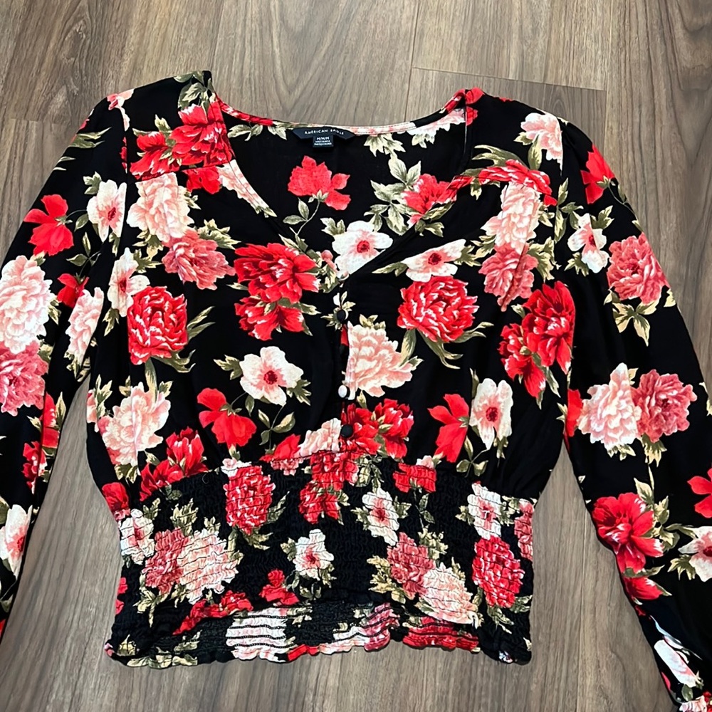 American Eagle Floral Top